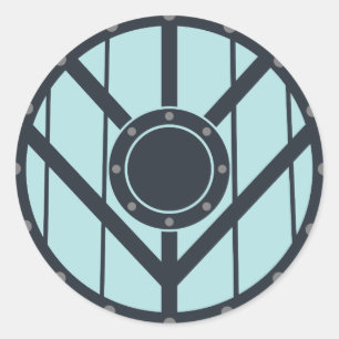 Sticker Rond Bouclier viking