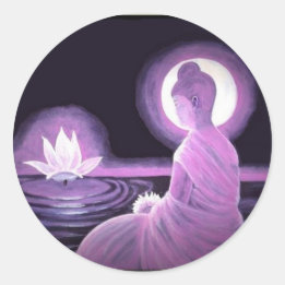 Sticker Rond Bouddha