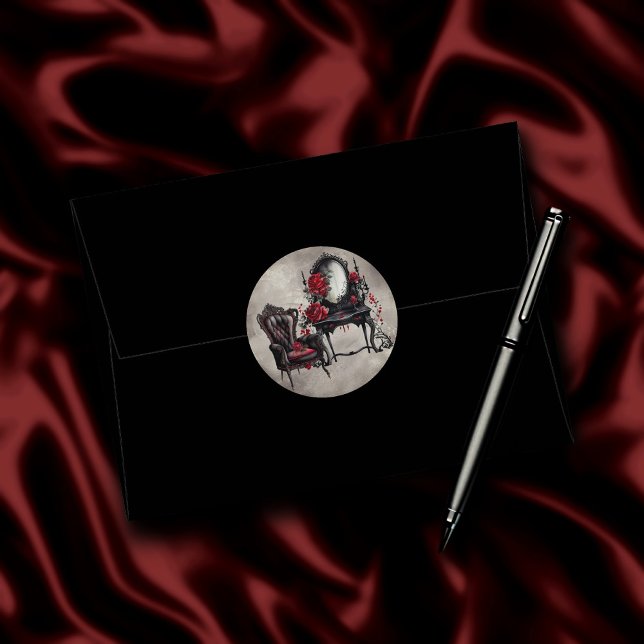 Sticker Rond Boudoir | Vanity Mirror et Victorian Parlor (Créateur téléchargé)