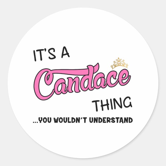 Sticker Rond Bougie que tu ne comprendrais pas (Devant)