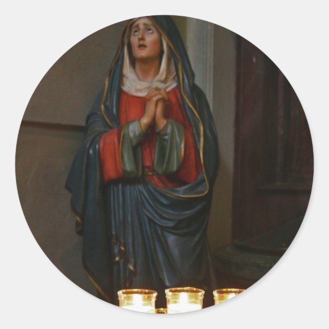 Sticker Rond Bougies d'espoir [Noël] (Devant)