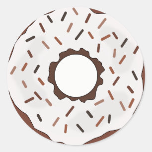 Sticker Rond Bouillie de chocolat