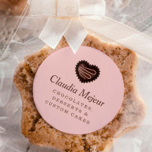 Boulangerie au chocolat simple moderne rose