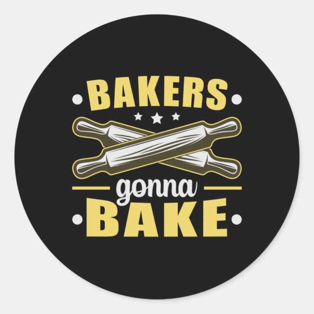 Sticker Rond Boulangerie Boulangerie Pain Gâteau Boulangerie Id (Devant)