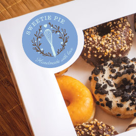 Sticker Rond Boulangerie de style simple, amusant et minimalist