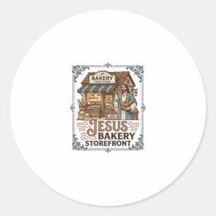 Sticker Rond Boulangerie Jésus Façade Boulangerie Jésus Façade