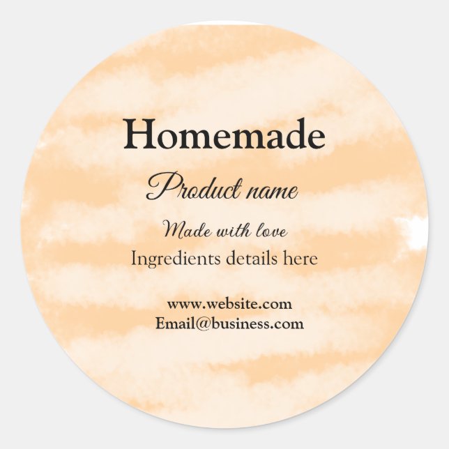 Sticker Rond Boulangerie maison faite avec amour ajouter texte  (Devant)