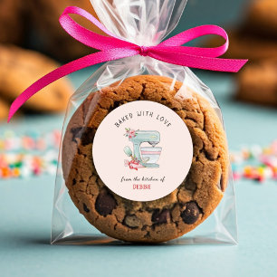 Sticker Rond Boulangeries "cuites au four avec amour"