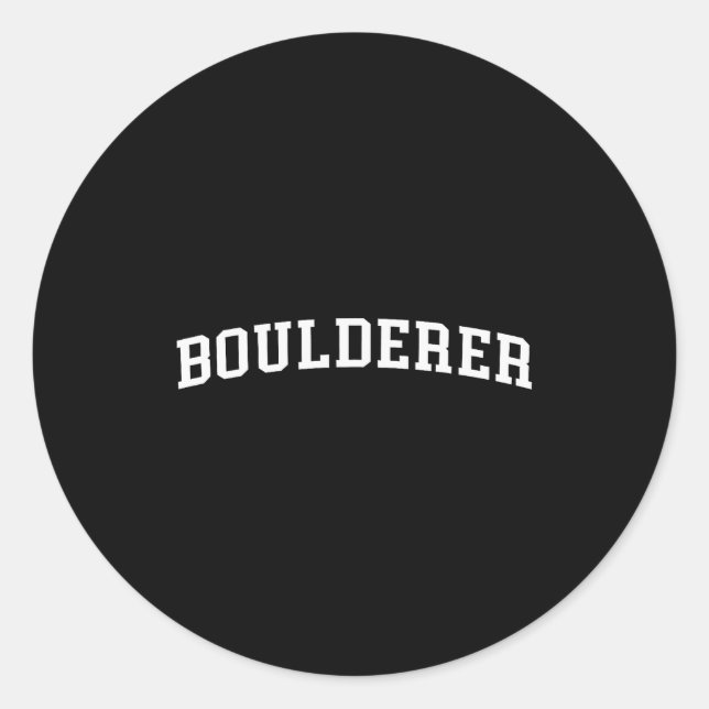 Sticker Rond Boulderer  (Devant)