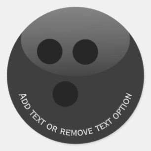 Sticker Rond Boule de bowling