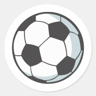 Sticker Rond Boule de football