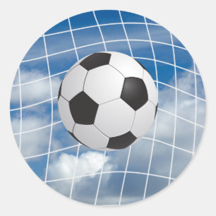 Sticker Rond Boule de football