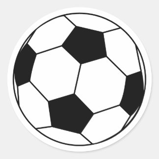 Sticker Rond Boule de football