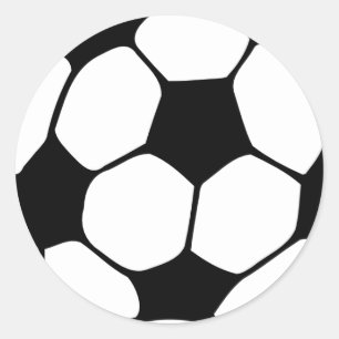 Sticker Rond Boule de football