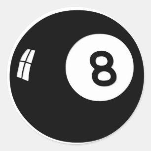 Sticker Rond Boule de la magie 8