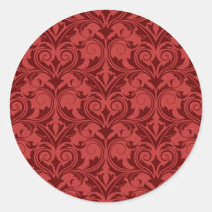 Sticker Rond Boule rouge