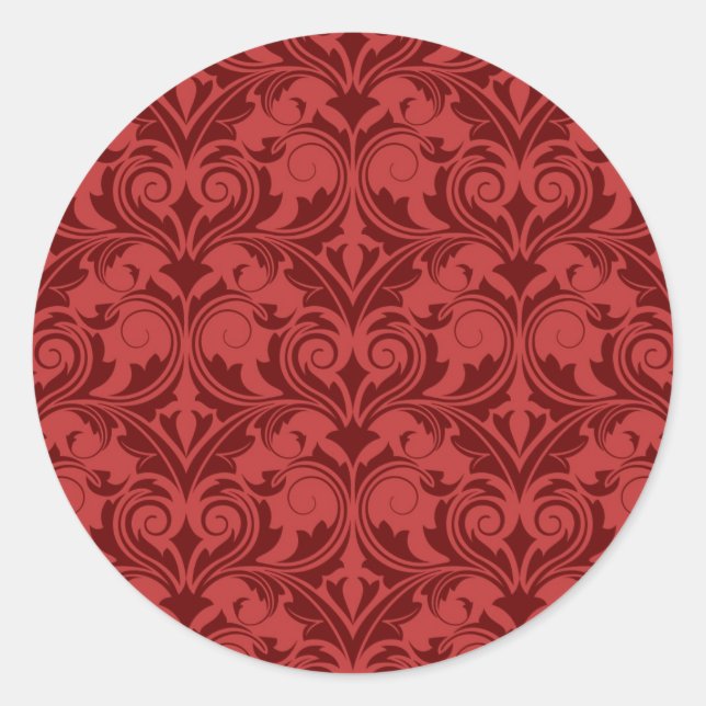 Sticker Rond Boule rouge (Devant)