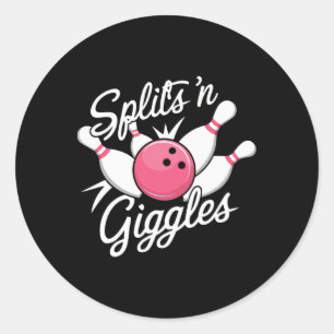 Sticker Rond Boules N Giggles Bowling Bowler Ball Et P