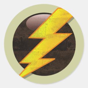 Sticker Rond Boulon de foudre