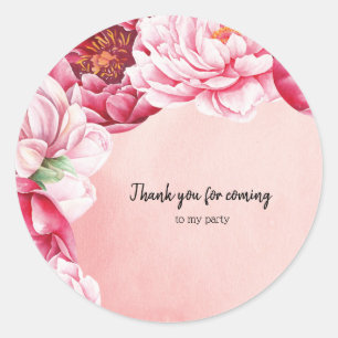 Sticker Rond Bouquet de fleurs pour toutes les occasions