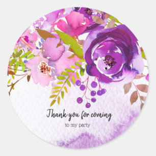 Sticker Rond Bouquet de fleurs pour toutes les occasions