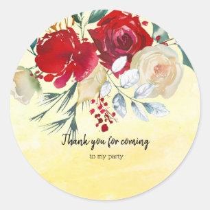 Sticker Rond Bouquet de fleurs pour toutes les occasions