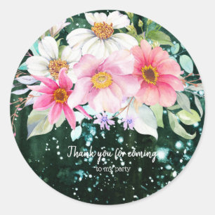 Sticker Rond Bouquet de fleurs pour toutes les occasions