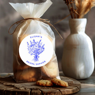 Sticker Rond Bouquet de fleurs sauvages Mariage champêtre et fa