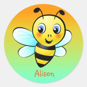 Sticker Rond Bourdon personnalisable