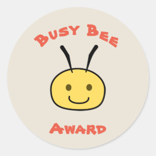 Sticker Rond Bourse Busy Bee