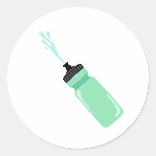 Sticker Rond Bouteille d'eau