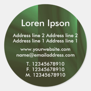 Sticker Rond Bouteille Verte Entreprise / Profil