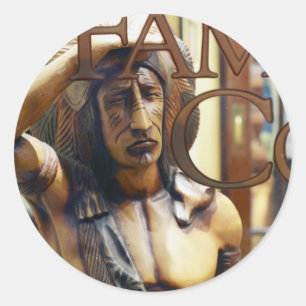 Sticker Rond Boutique de cigares indienne