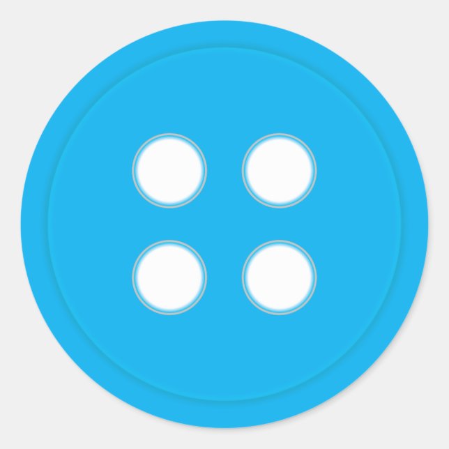 Sticker Rond Bouton bleu (Devant)