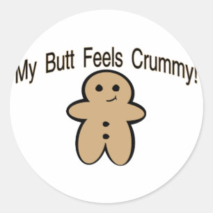 Sticker Rond Bouton crumé