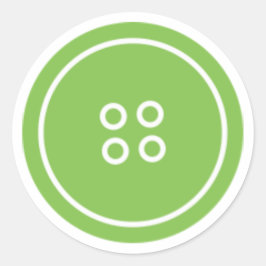 Sticker Rond Bouton mignon (vert)