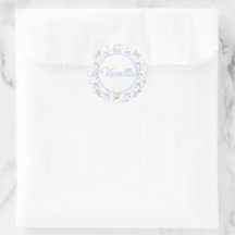 Boutons à l'aquarelle fleurie Preppy Boulangerie