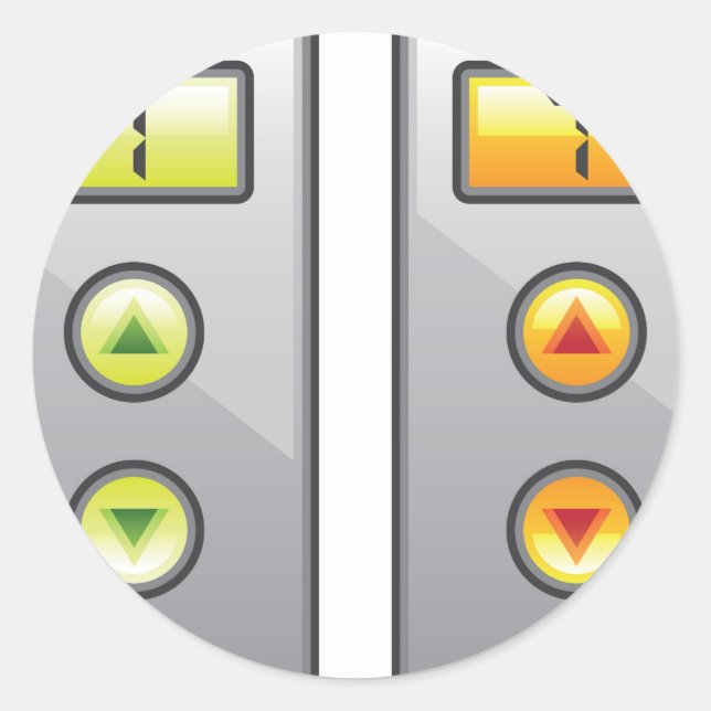 Sticker Rond Boutons ascenseur (Devant)