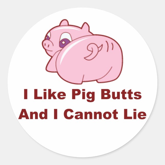 Sticker Rond Boutons de porc (Devant)