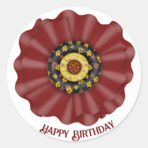 Sticker Rond Bow pour l'anniversaire