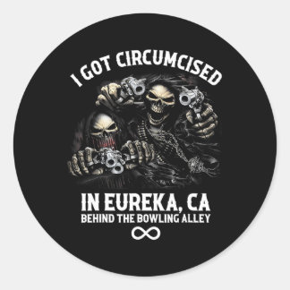 Sticker Rond Bowling Circumcisé Je Me Suis Fait Circumer Dans E