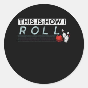 Sticker Rond Bowling cite un drôle de bol