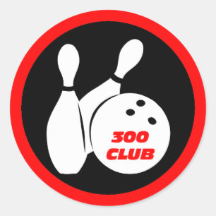 Sticker Rond Bowling du cool 300
