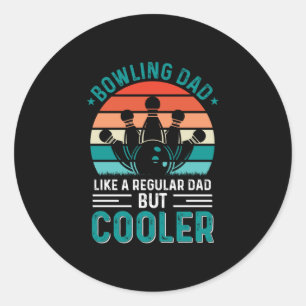 Sticker Rond Bowling papa