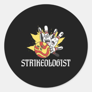 Sticker Rond Bowling Team Bowling
