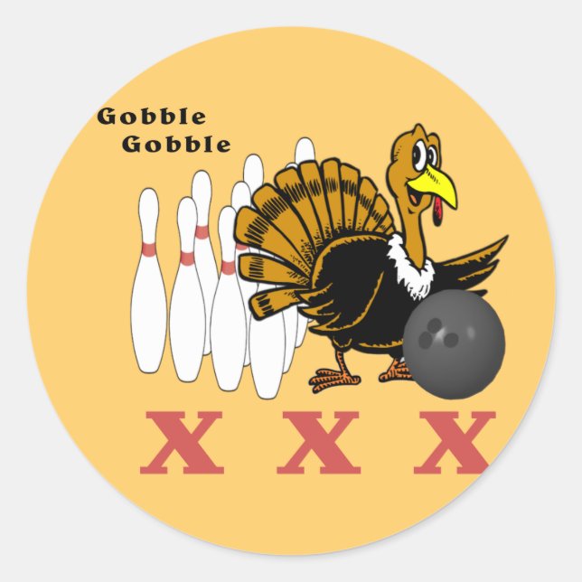Sticker Rond Bowling Turquie XXX (Devant)