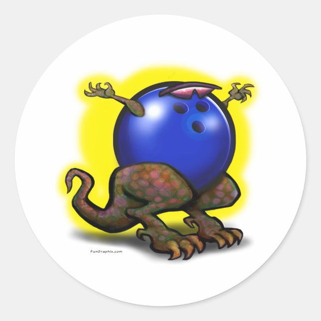 Sticker Rond BowlingZilla (Devant)