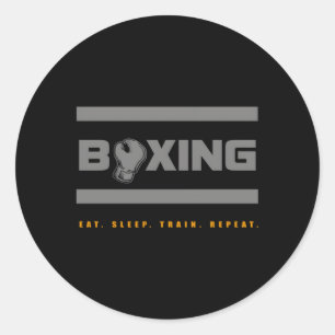 Sticker Rond Boxe