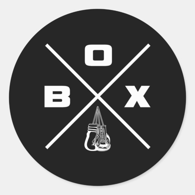 Sticker Rond Boxe (Devant)