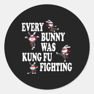Sticker Rond Boxe d'arts martiaux Comportements d'entraînement